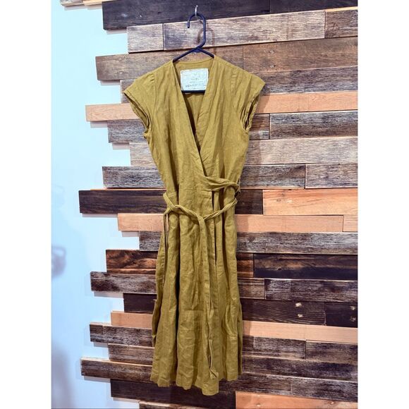 NotPerfectLinen linen wrap dress size XS - Picture 1 of 7